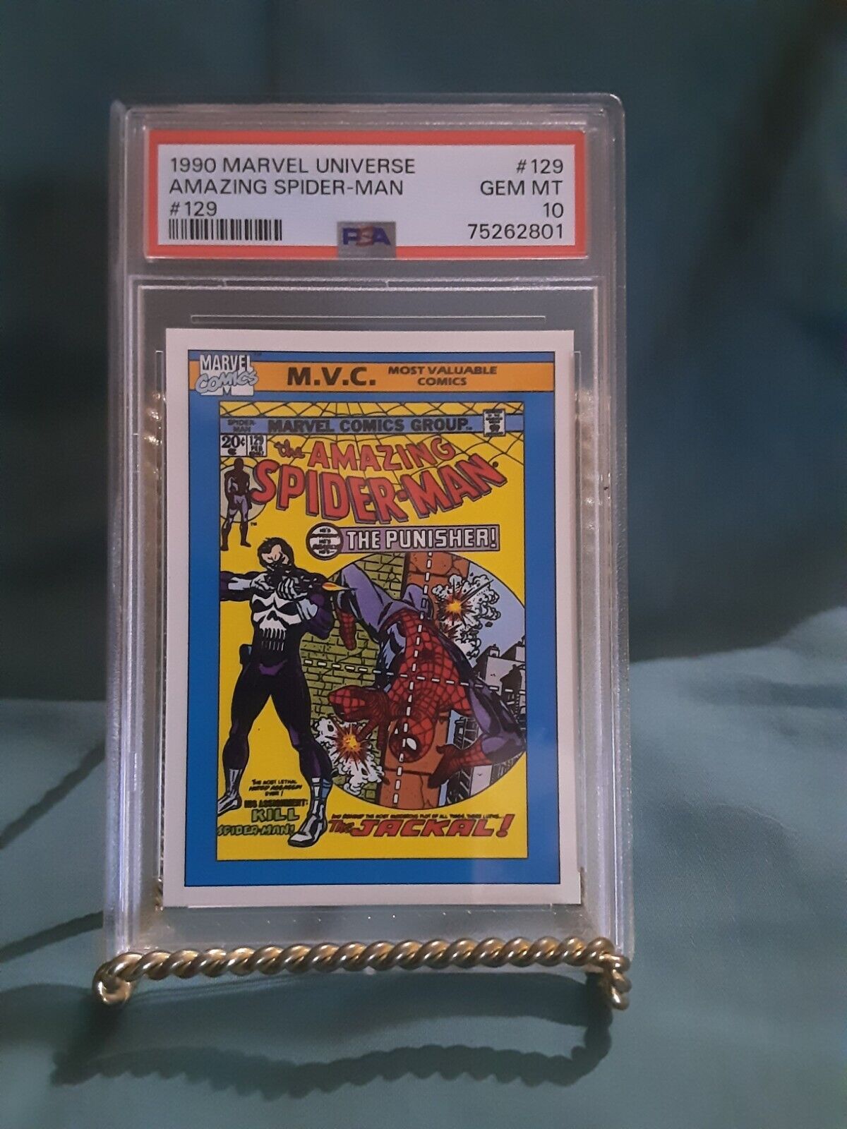 1990 Impel Marvel Universe #129 Amazing Spider-Man #129 PSA 10 GEM MINT, POP 286