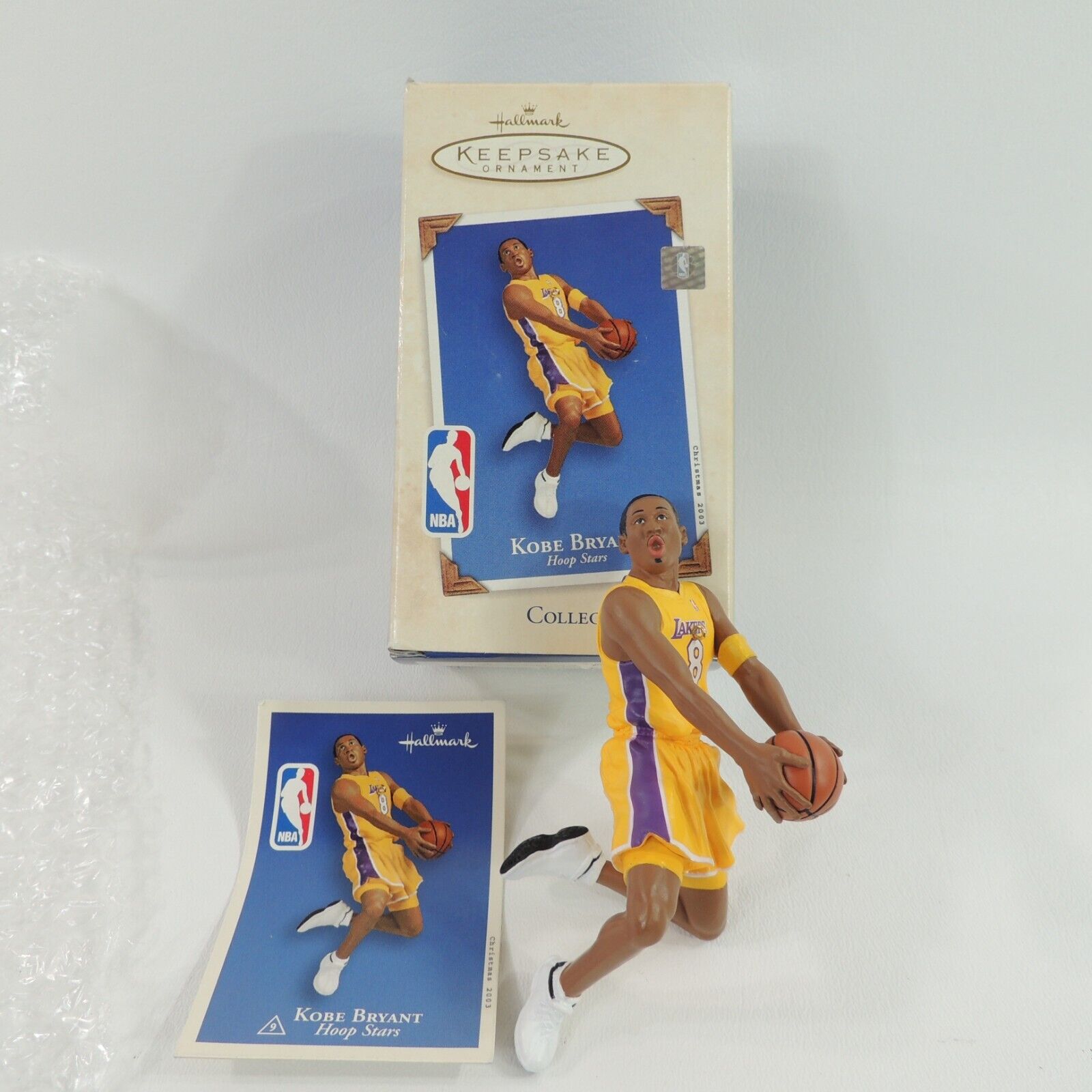 Kobe Bryant Los Angeles Lakers Hallmark Keepsake Ornament New old stock