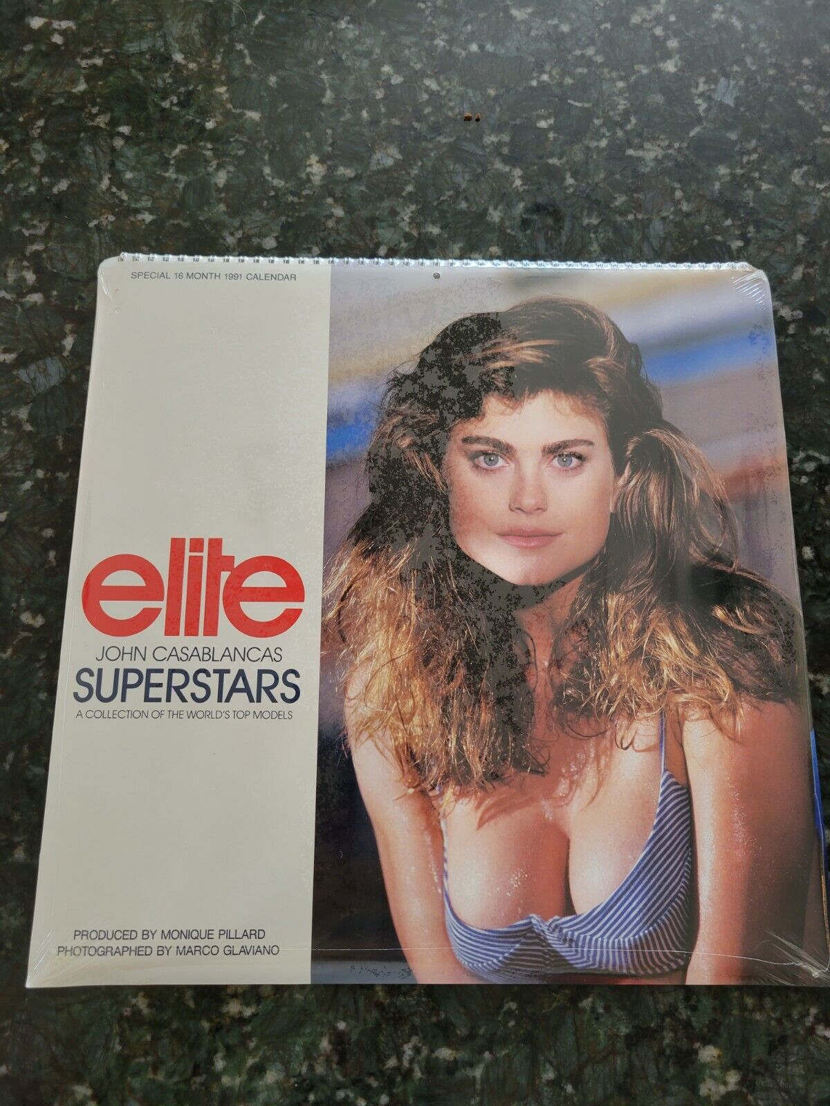 Elite John Casablancas Superstars 1991 16 Month Wall Calendar 15 x 15