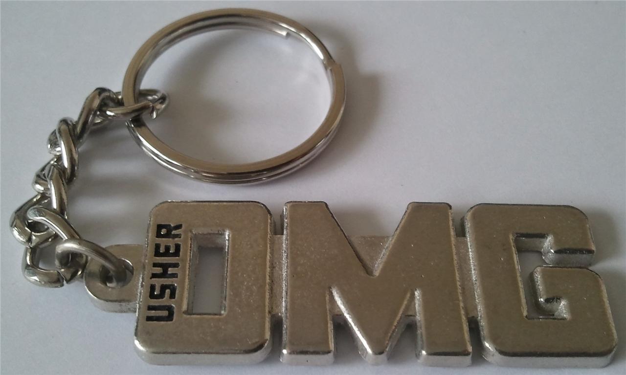 USHER 2011 OMG Metal KEYRING Official Licensed Merchandise Memorabilia FREE POST