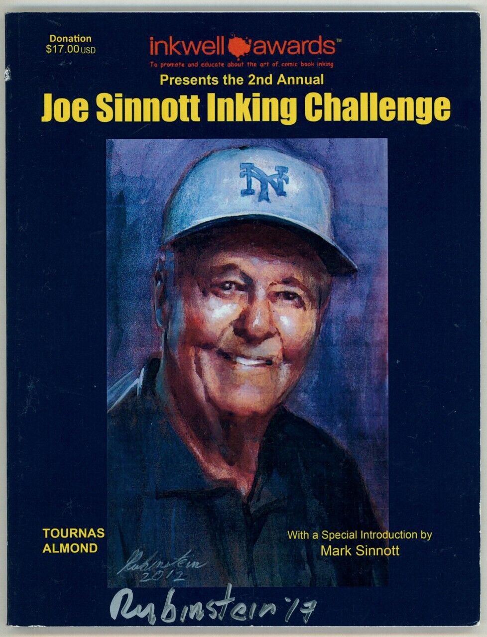 SIGNED X2 Joe Sinnott Bob Almond ~ Joe Sinnott Challenge Inkwell Awards Art Book