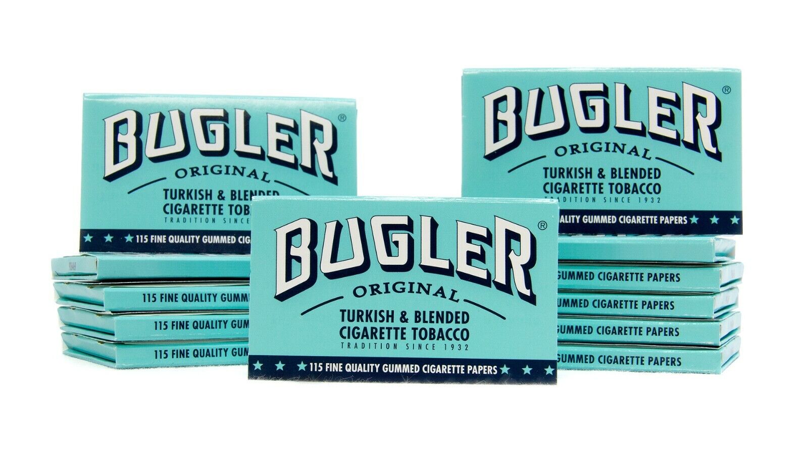 Bugler Original Turkish Blended 115 Gummed Cigarette Tobacco Papers (12 Packs)