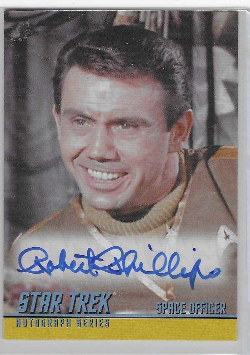 Star Trek TOS. Heroes & Villains. Robert Phillips Autograph Card - A250. 2015
