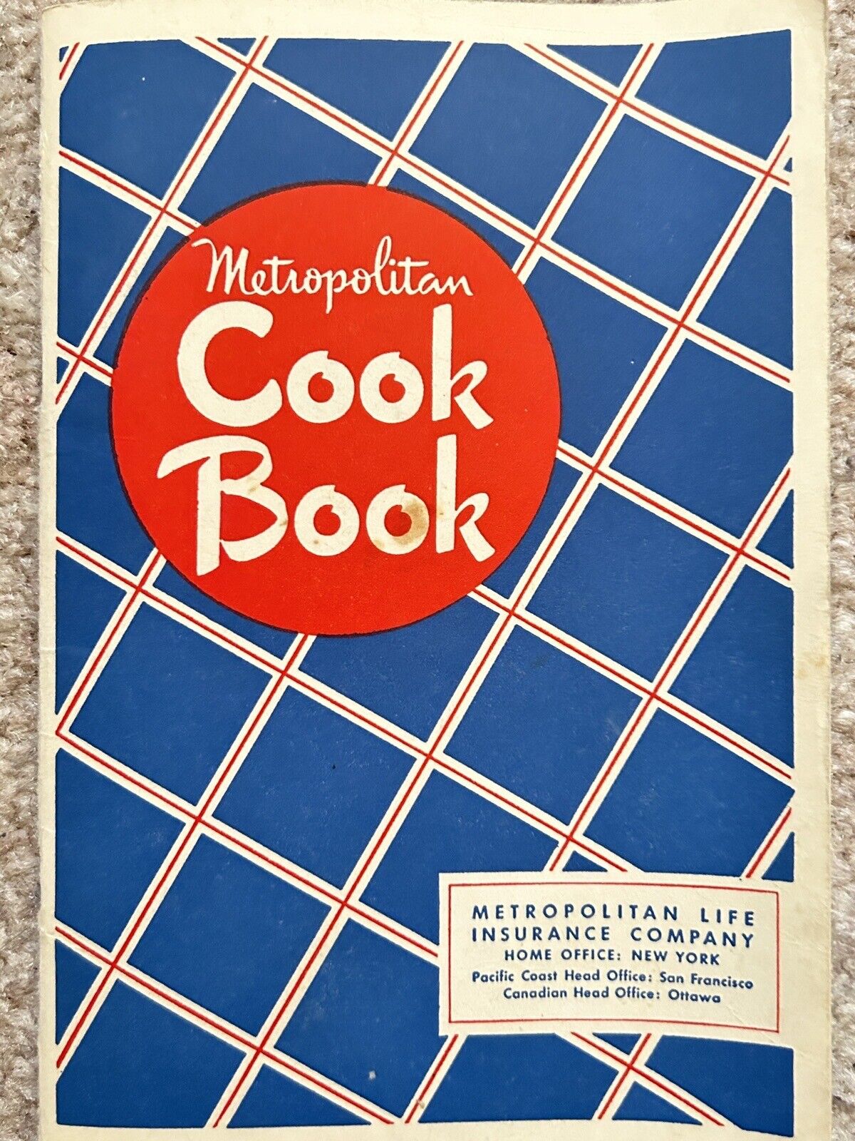 Vintage Metropolitan Life 1948 Cookbook