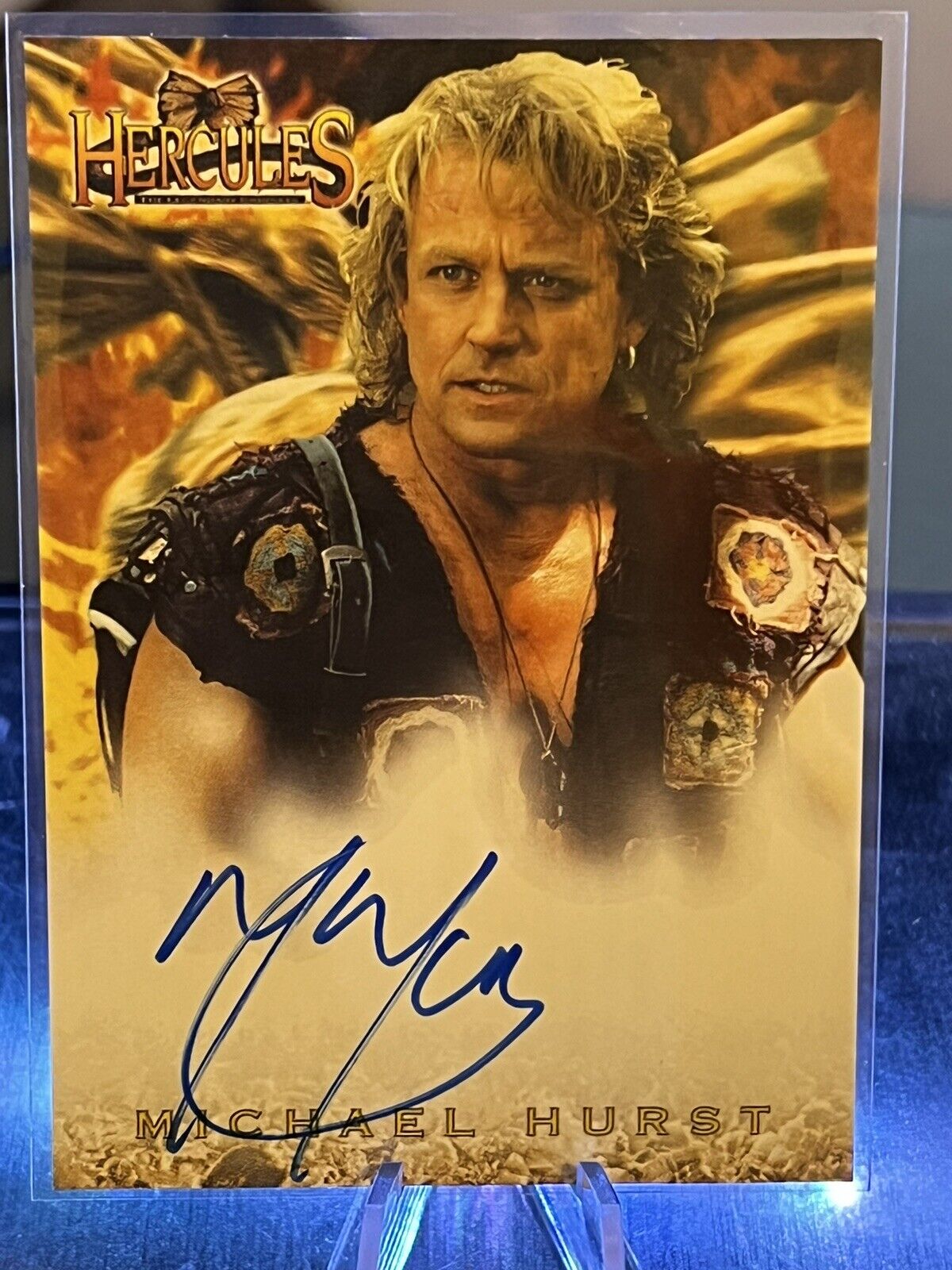 The Legendary Hercules Michael Hurst as Iolaus Autograph Card