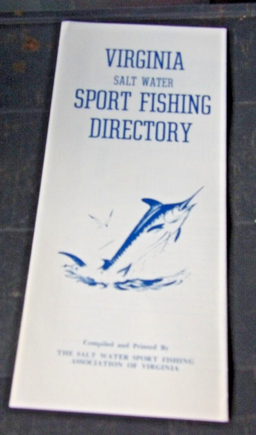 Scarce 1960's Virginia Saltwater Sport Fishing Directory Brochure