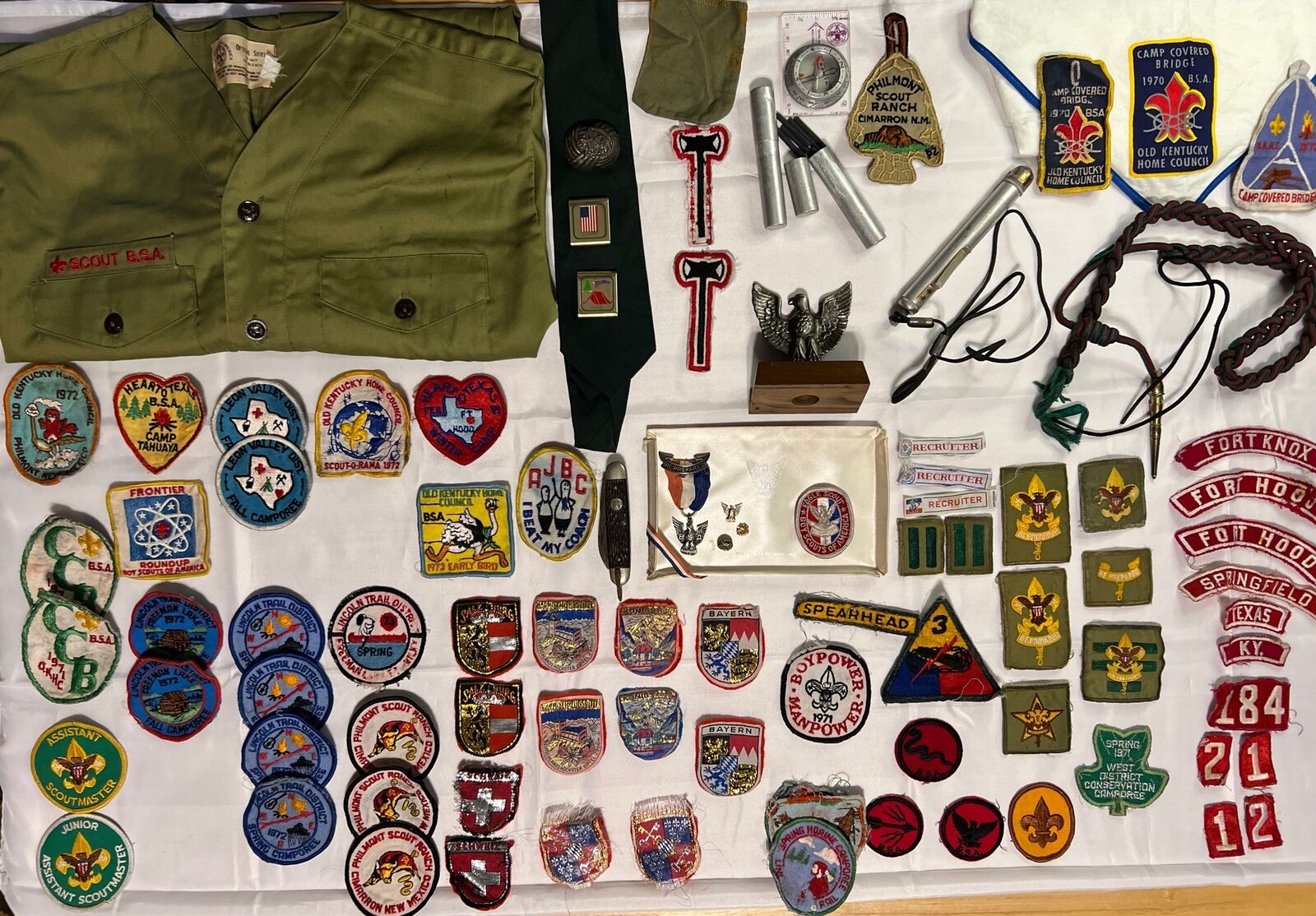 1970s Boy Scouts Of America Mixed Lot Including Eagle Scout Medal *PICS/DISC*