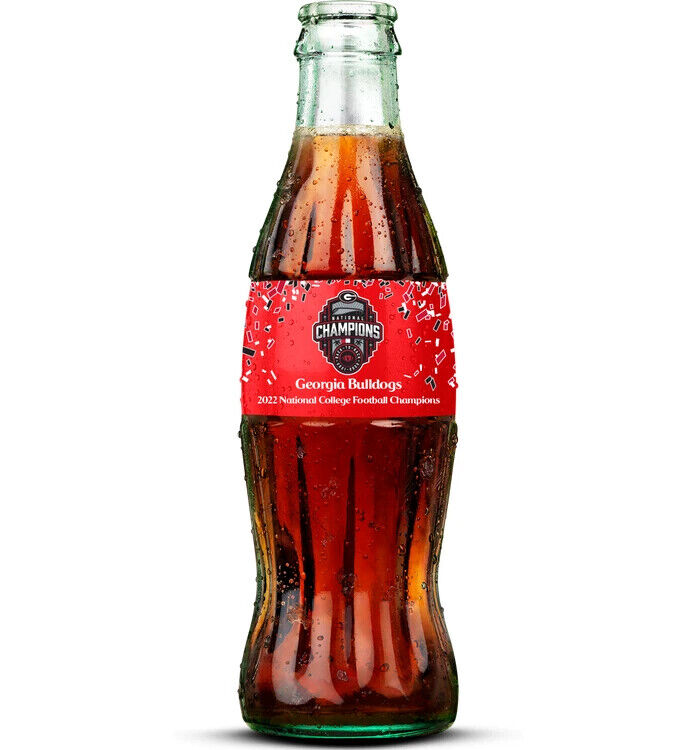 Georgia Bulldogs 2022 National Champions Coca Cola UGA Bottle Coke Bottle NEW