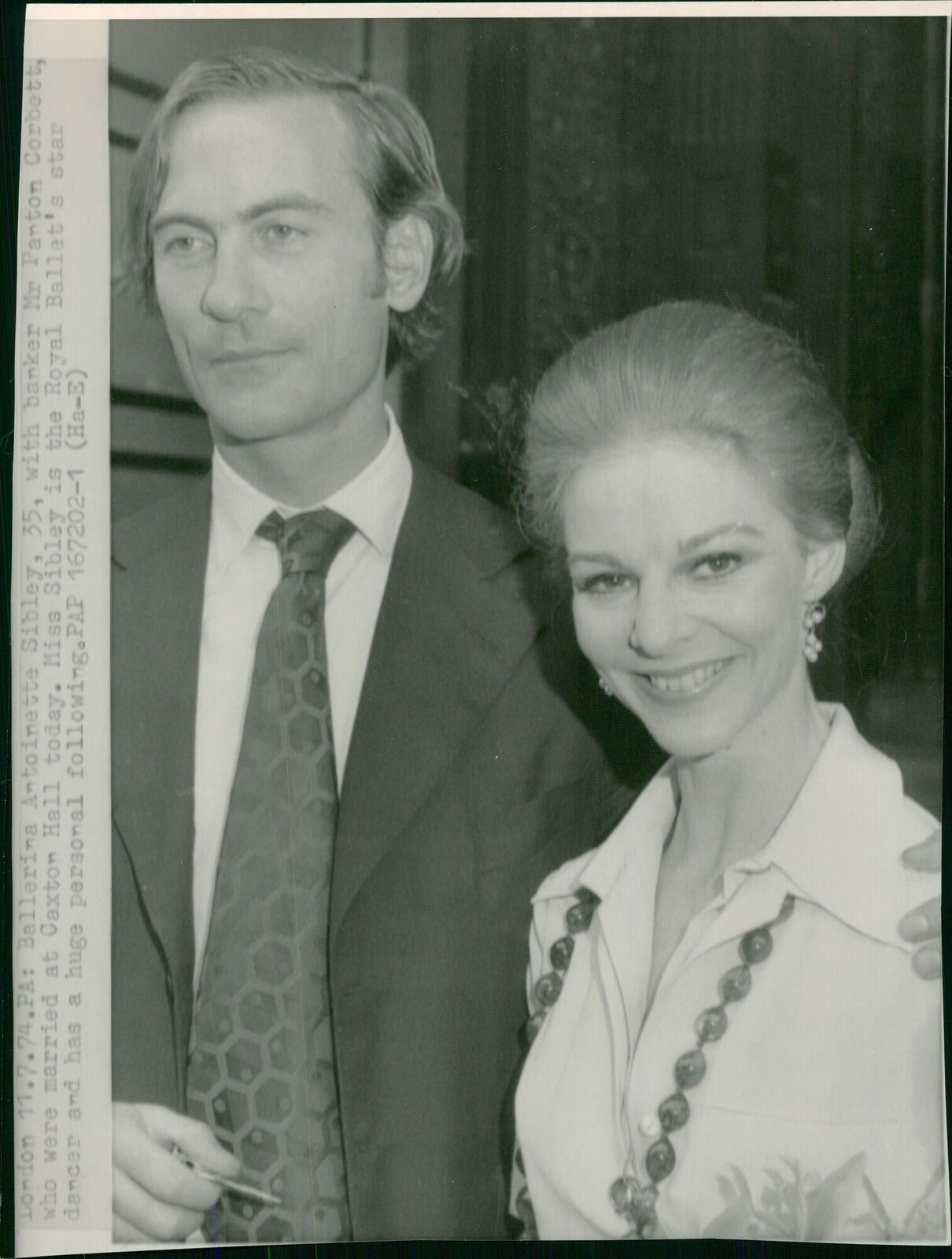 Antoinette Sibley and Parton Corbett. - Vintage Photograph 1123525