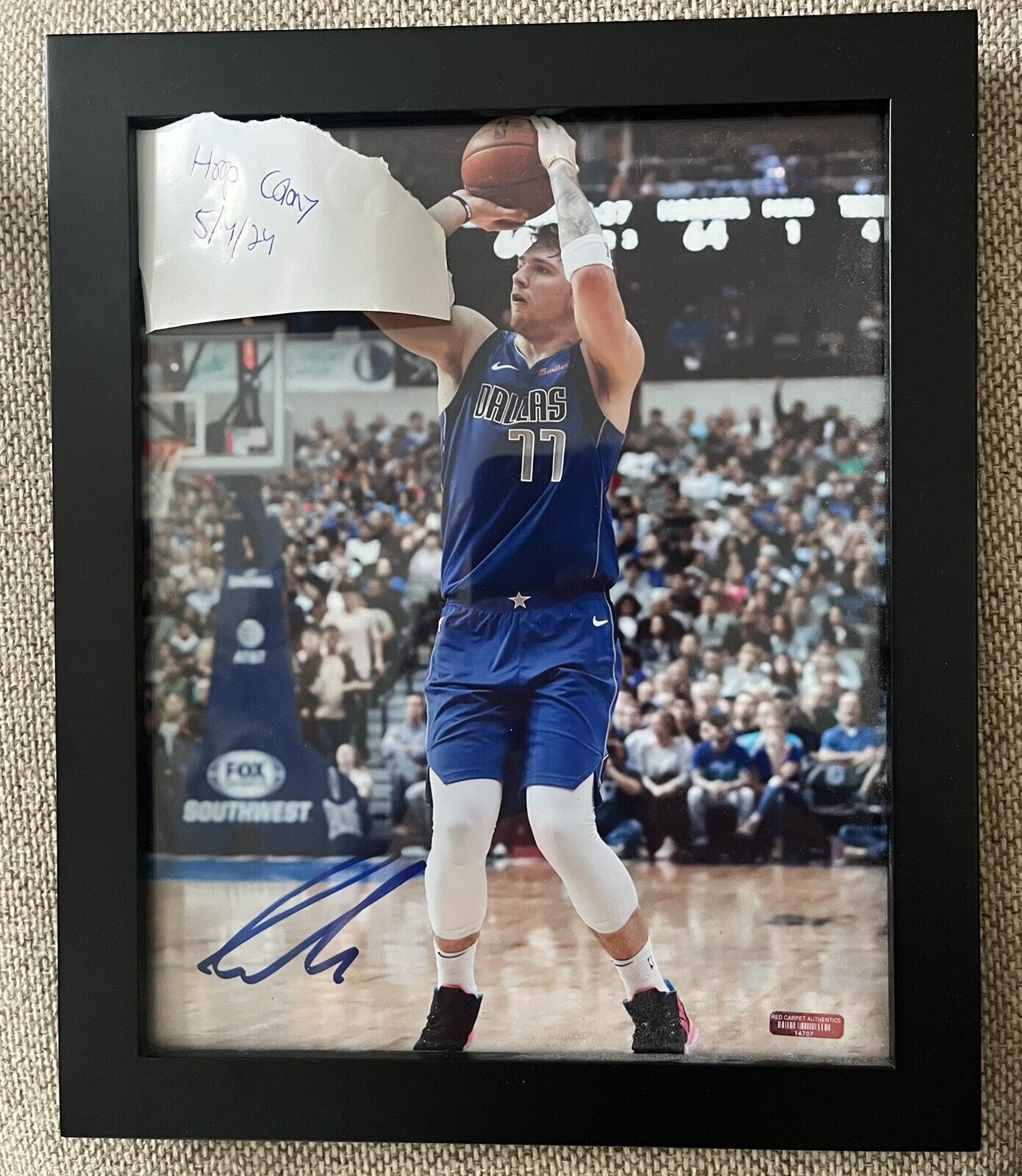 Luka Doncic And Vince Carter 8x10 Signed Photos Both With COA.