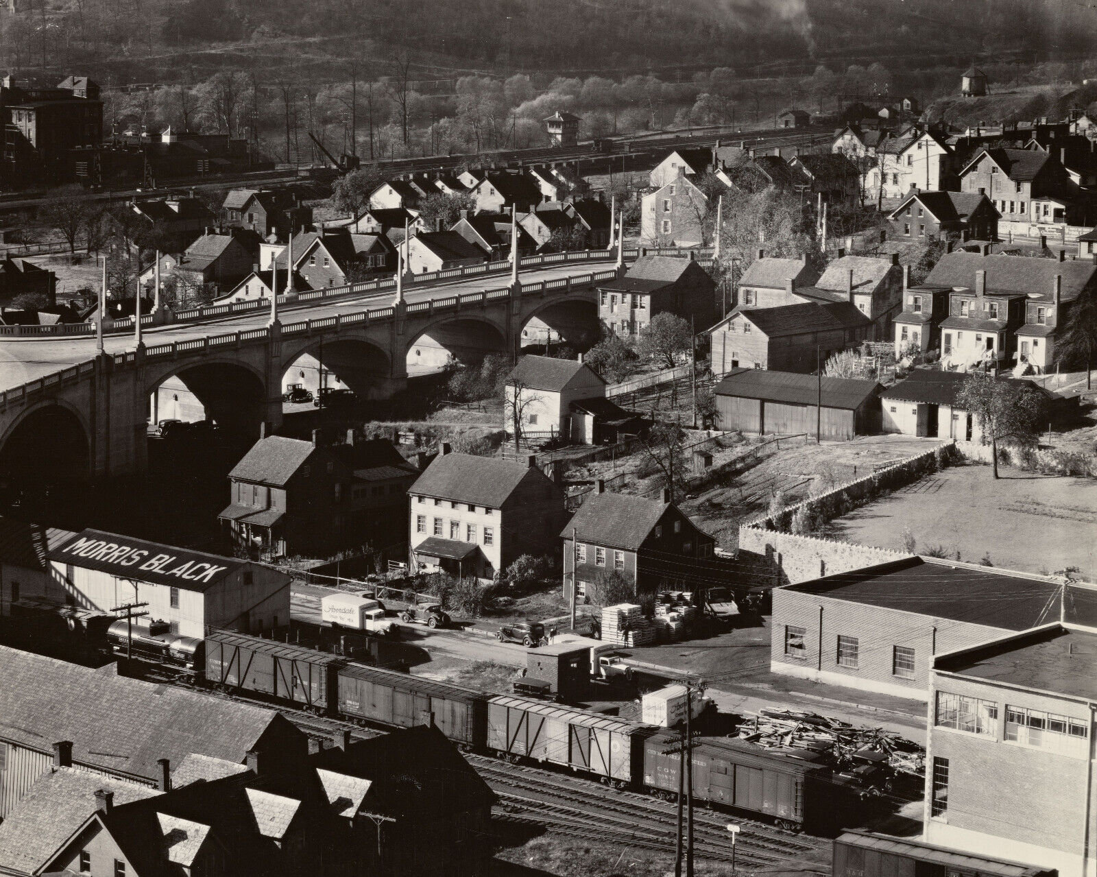Old 8X10 Photo, 1930's Houses of Bethlehem, Pennsylvania 5233751