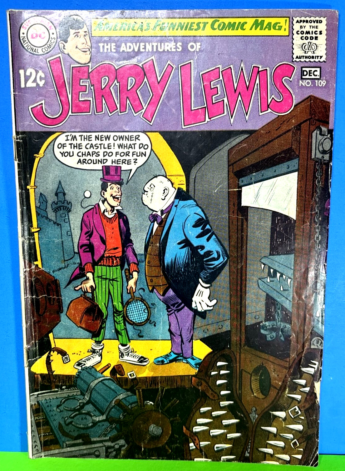 1968 “Adventures of Jerry Lewis” DC Comic Book No. 109 Bob Oksner Art.