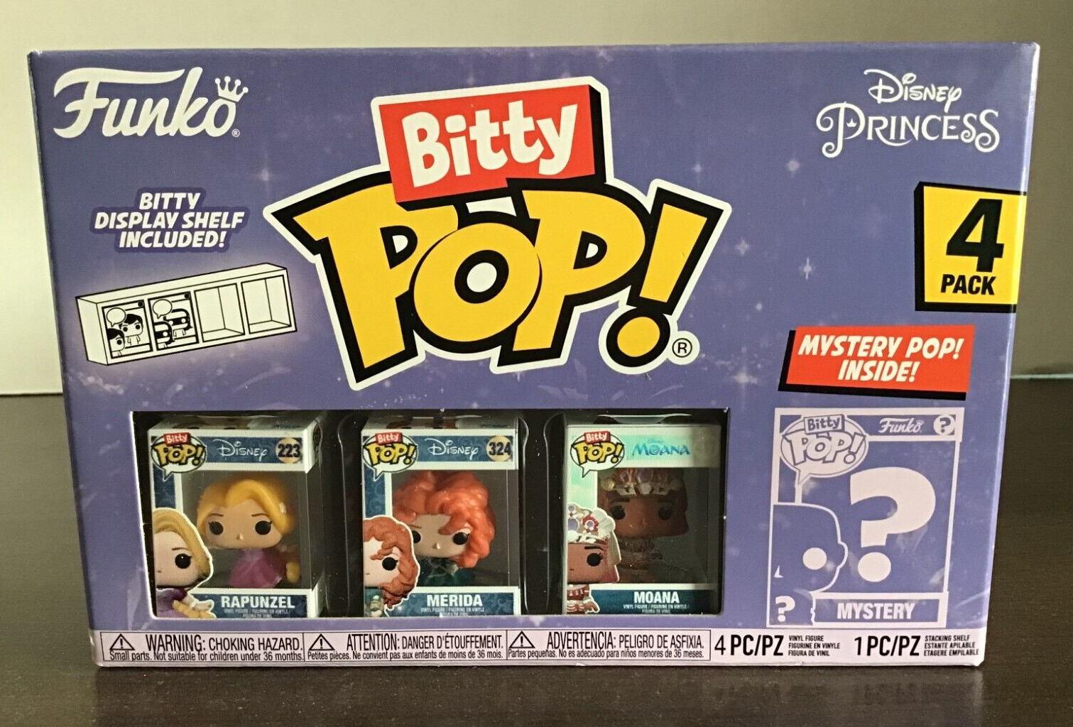 Funko Bitty Pop Disney Princess Rapunzel Bitty Pop 4 pack w/ Mystery Pop