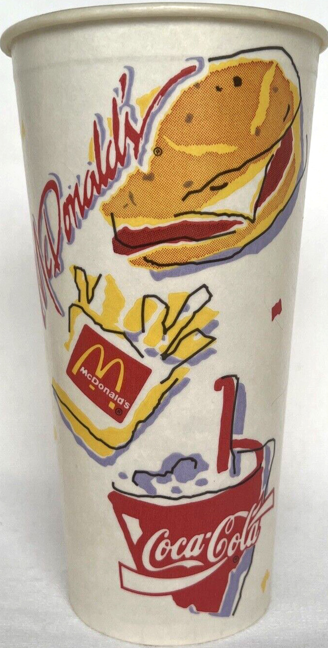 VINTAGE, 1991, McDonald’s VERY RARE, Wax Cup - BRAND NEW, NEVER USED