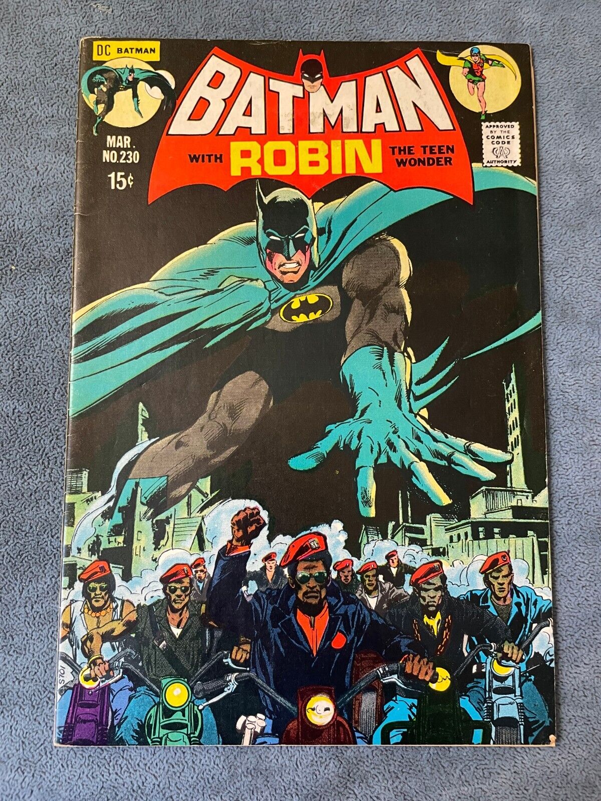 Batman #230 1971 DC Comic Book Black Panther Cover Neal Adams Frank Robbins FN+