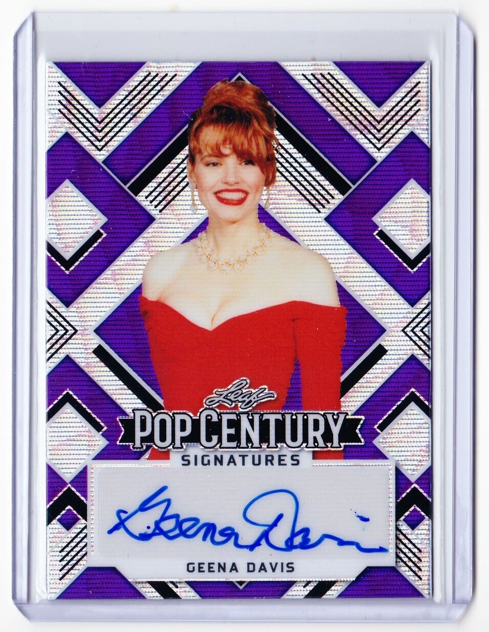 Geena Davis 2022 Leaf Pop Century Autograph Card # 3/3  Signature Auto