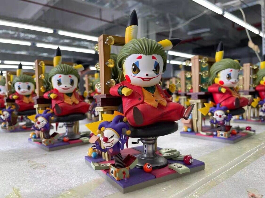 Poker Face Studio Joker Pikachu Limited Painted Resin Model GK New Toy In Stock