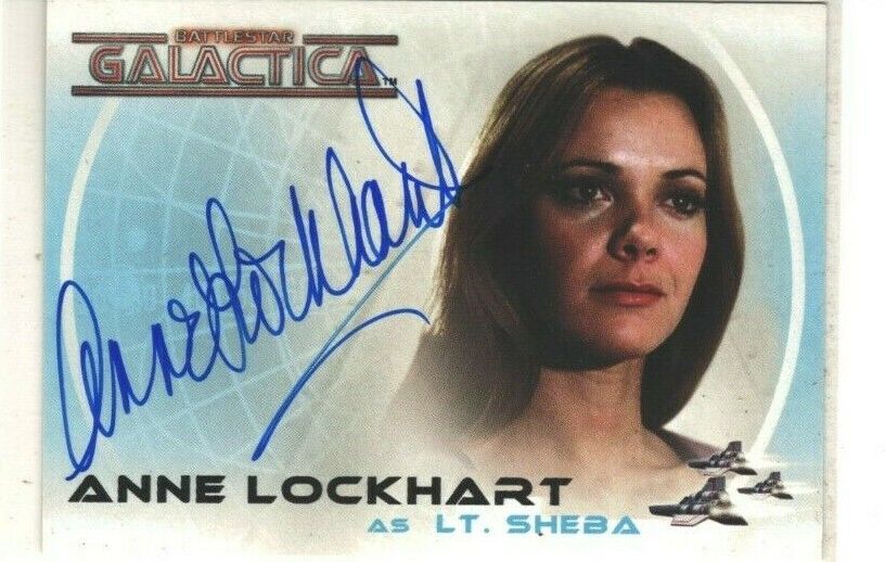 Battlestar Galactica Colonial Warriors LT. SHEBA  Anne Lockhart Autograph card
