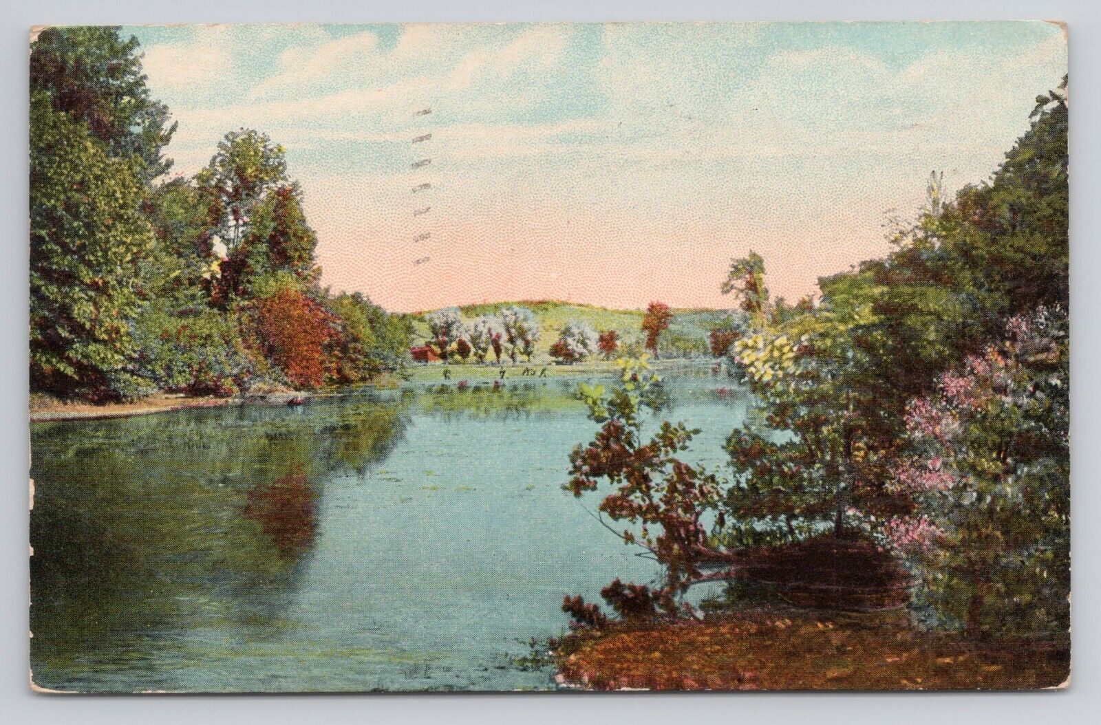 River Titusville Pennsylvania 1912 Antique Postcard