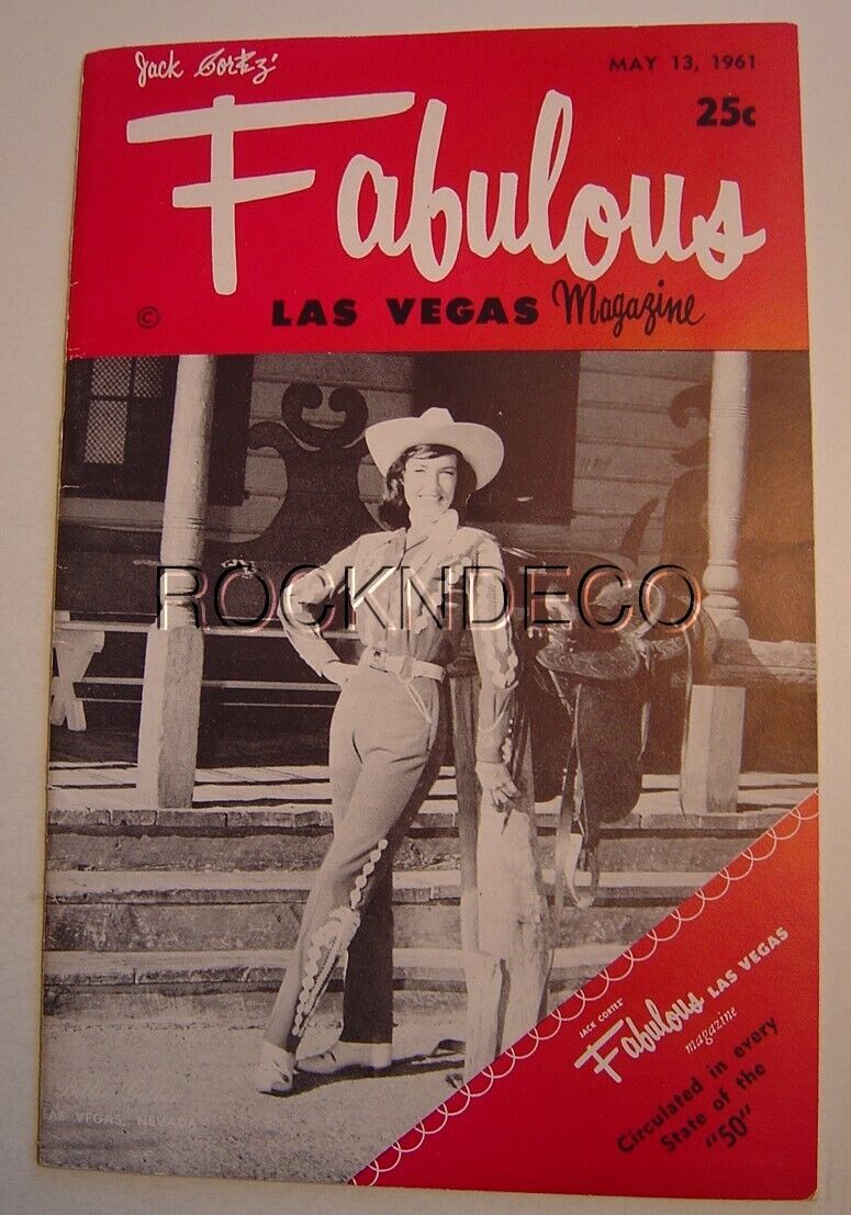 Jerry Lewis Fabulous Las Vegas Magazine May13 1961 Zsa Zsa Gabor The Kim Sisters