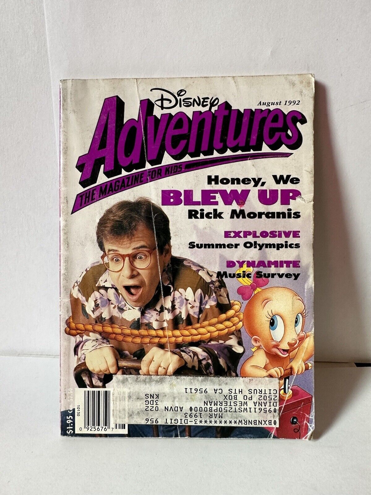 Disney Adventures The Magazine Issue August 1992 Rick Moranis Herman Darkwing