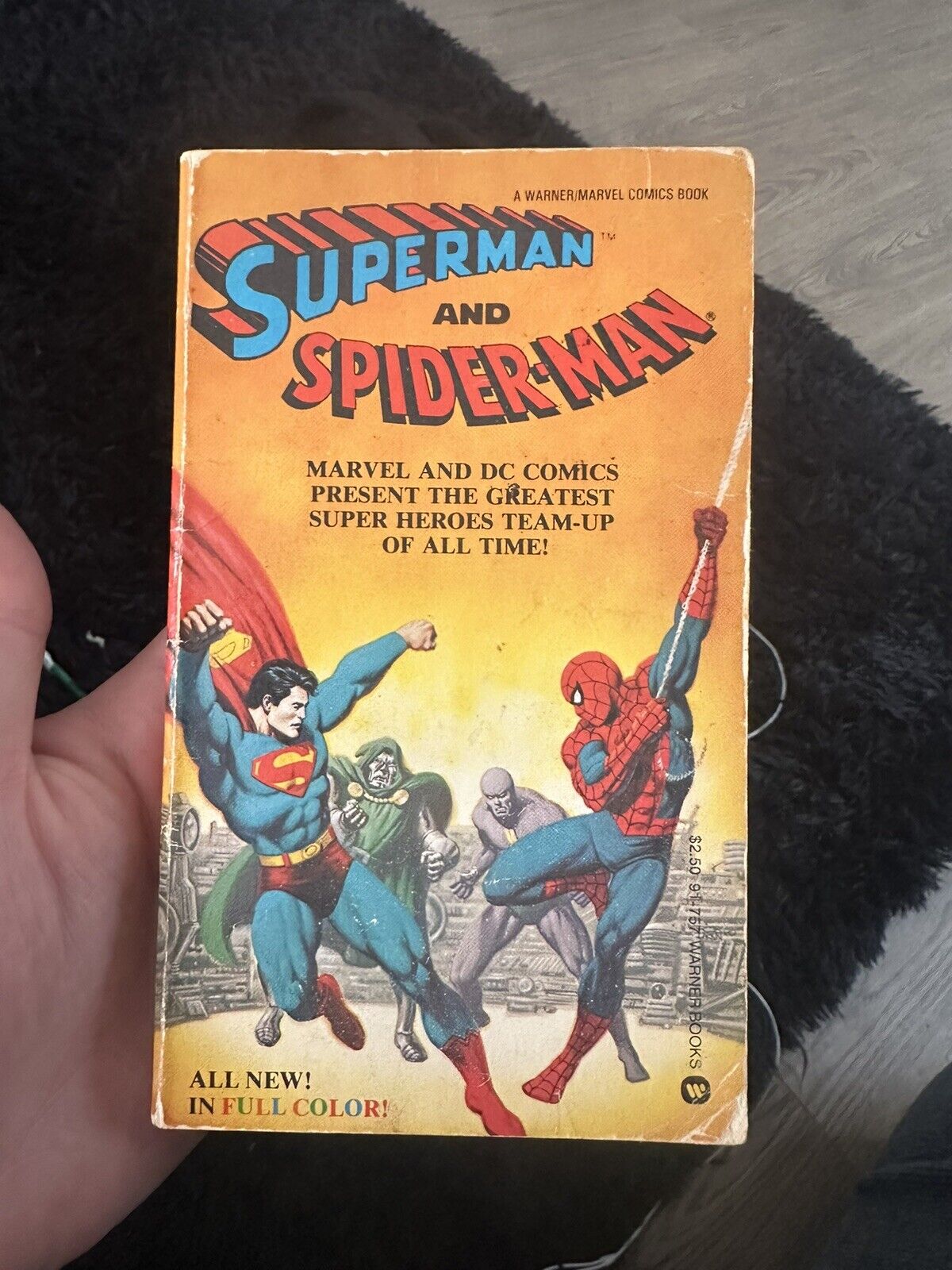 VINTAGE Superman and Spider-Man (Paperback, 1981) 1st Edition COMIC OOP RARE