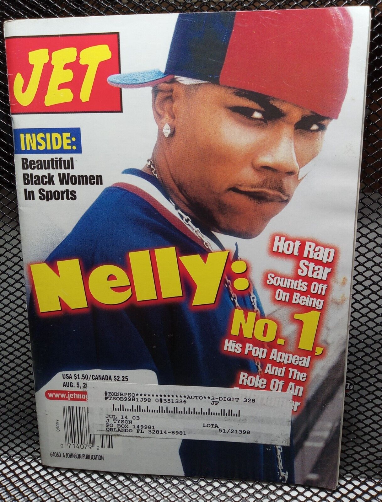 Rapper Star NELLY Women Sports Black Interest Vintage Jet Magazine Aug 5, 2002