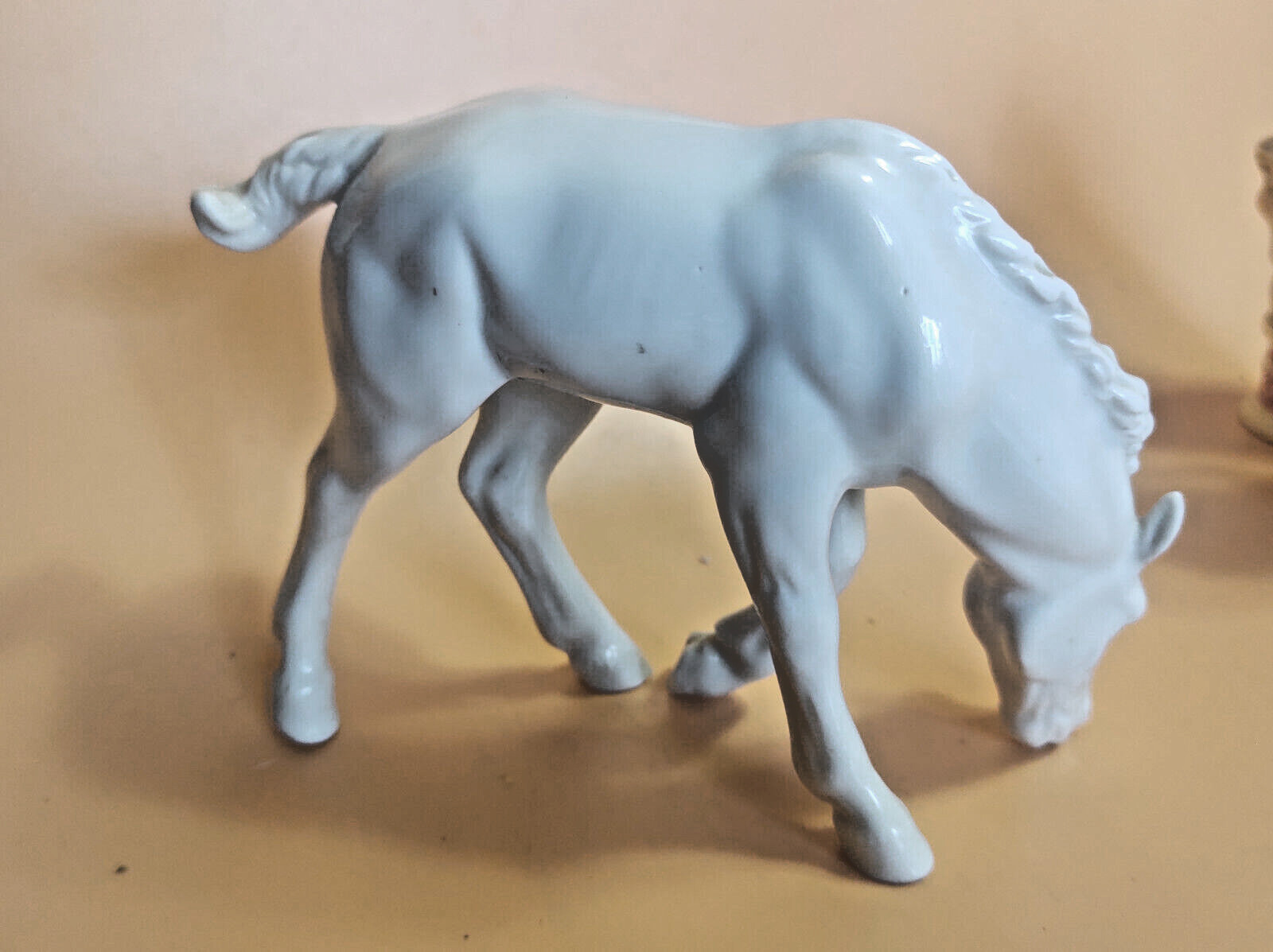 Antique Schaubach Kunst German Porcelain Horse Grazing figurine 1930's