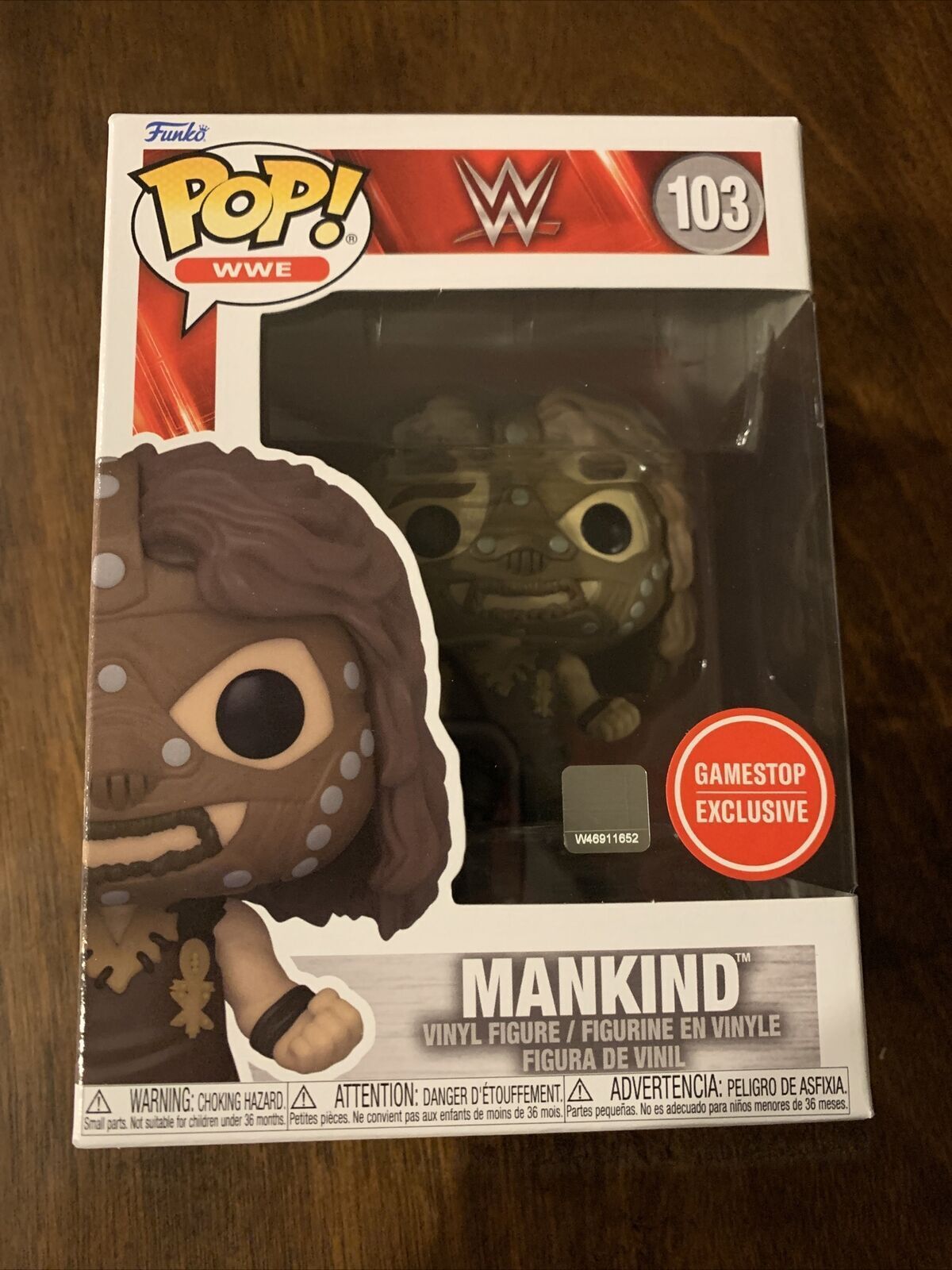 Funko POP WWE: Mankind #103 GameStop Exclusive new rare attitude era