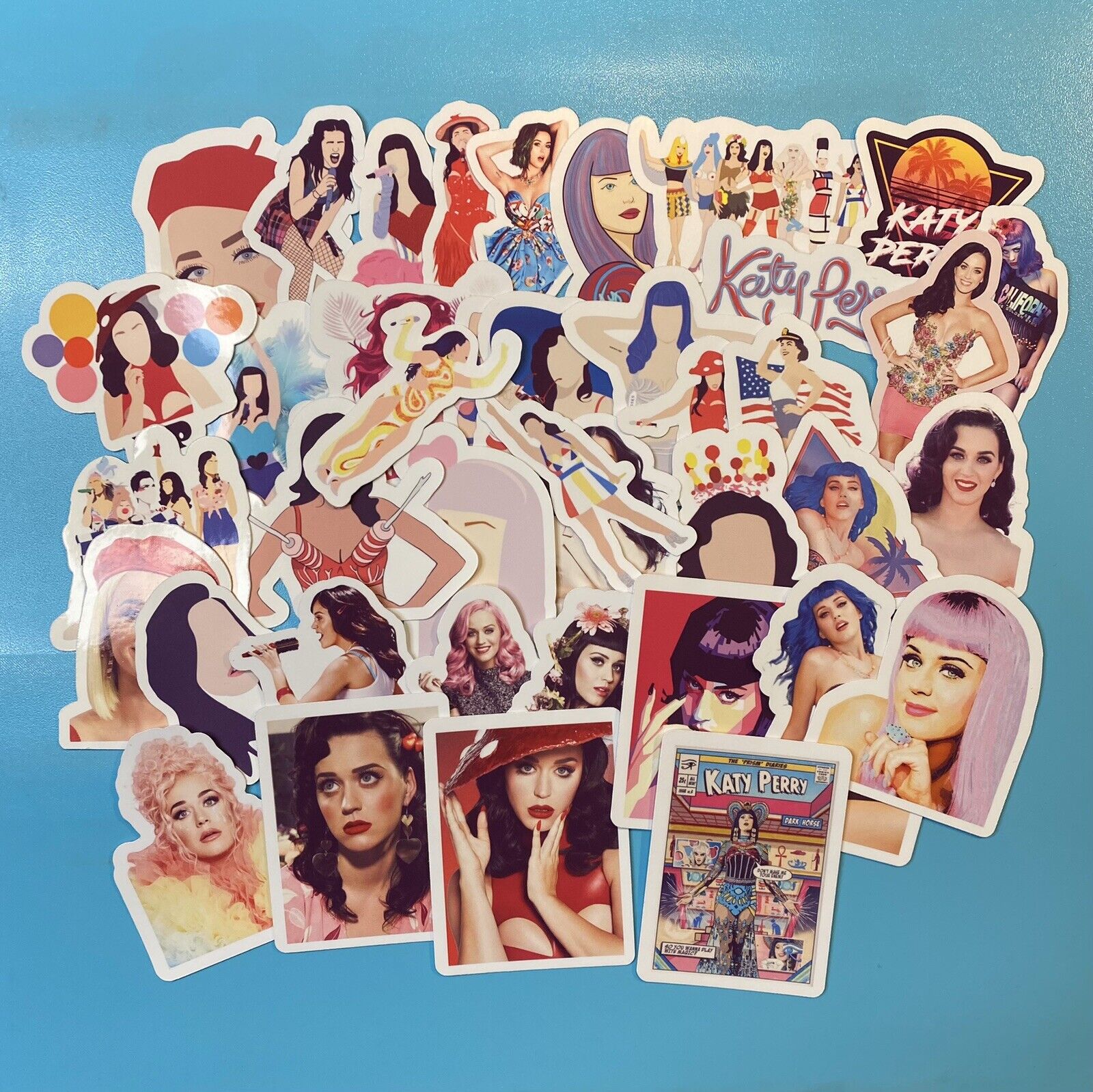 Katy Perry Stickers 40 Piece Waterproof Laptop Stickers