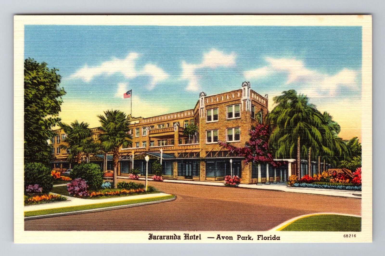 Avon Park FL-Florida, Jacaranda Hotel, Advertising, Vintage Souvenir Postcard