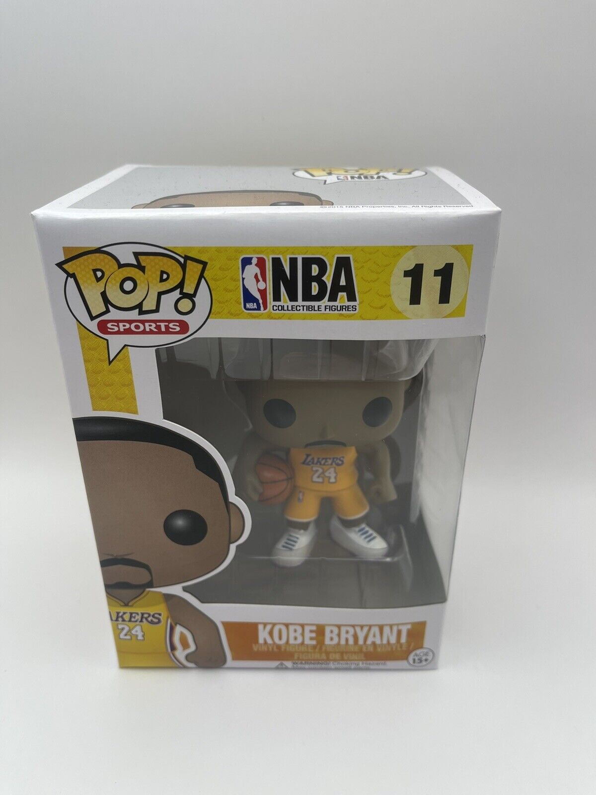 Funko Pop NBA #11 Kobe Bryant 24 Yellow Jersey Lakers 100% Authentic Vaulted