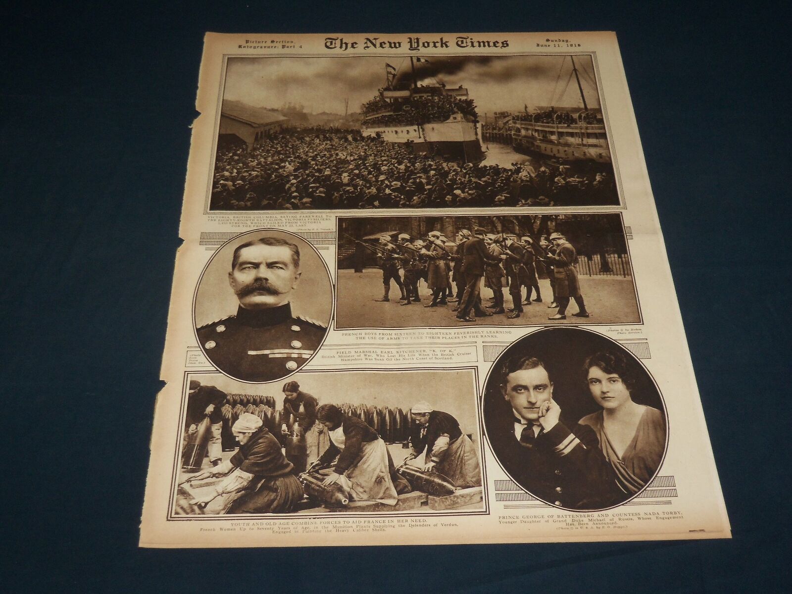 1916 JUNE 11 NEW YORK TIMES PICTURE SECTION - REPUBLICAN CONVENTION - NT 8964