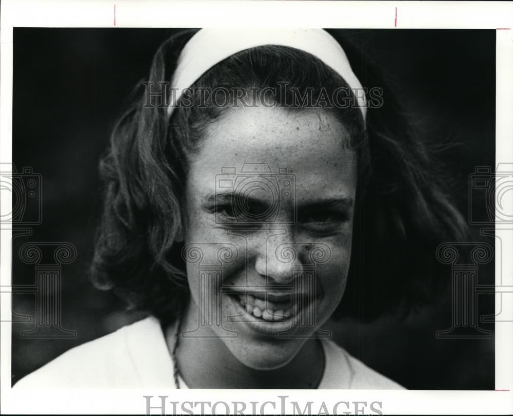 1991 Press Photo Dannon Baeker, North Royalton High SChool Cross Country runner