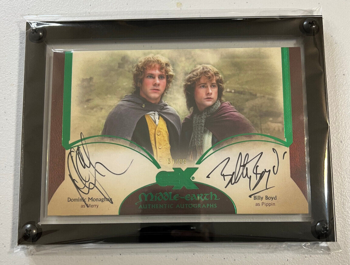 CZX Middle Earth Monaghan/Boyd 4x6 Dual Auto Autograph 2023 NYCC Exclusive #/99