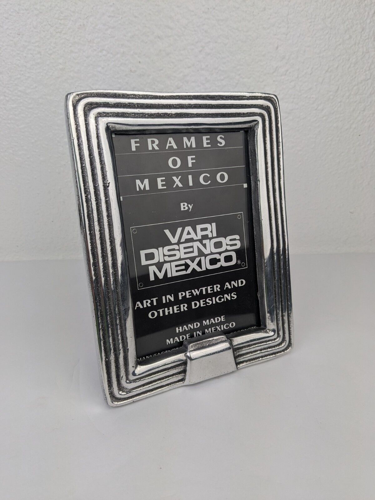 Vtg Vari Disenos Mexican Pewter 8x6 Frame For 6x4 Photo Heavy Beautiful 