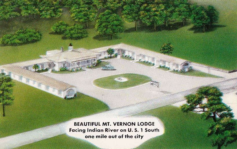  Postcard Mt Vernon Lodge Titusville FL 