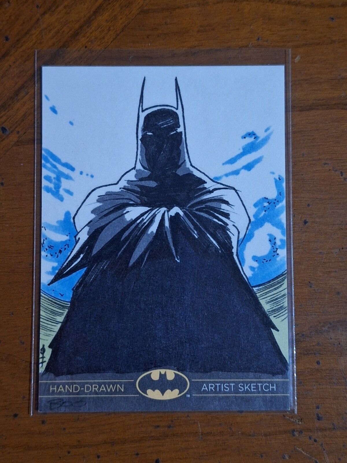 2012 Batman The Legend Cryptozoic Sketch Card 1/1 Batman Artist Signed Boo