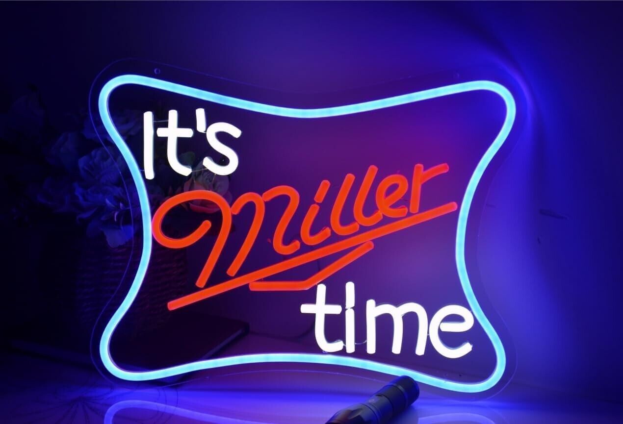It\'s Miller Time LED Light Sign 16\