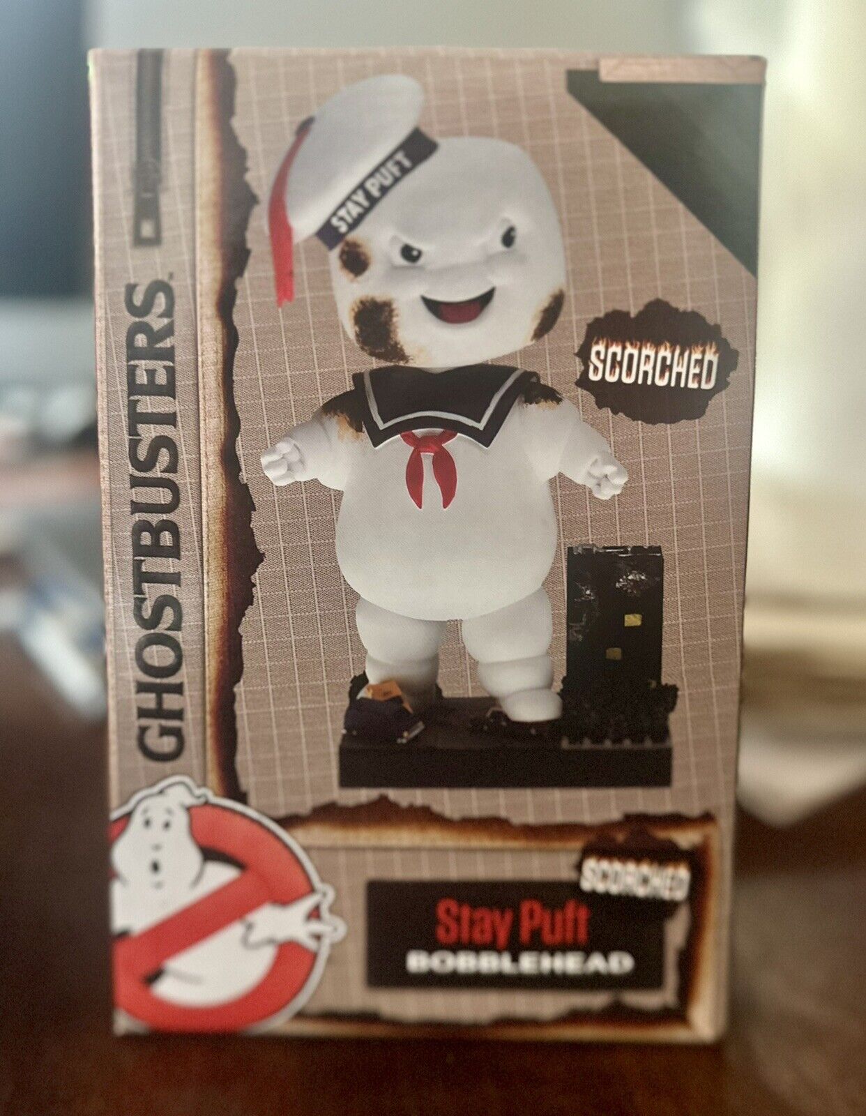 GHOSTBUSTERS STAY PUFT MARSHMALLOW SCORCHED BOBBLEHEAD - ROYAL BOBBLES