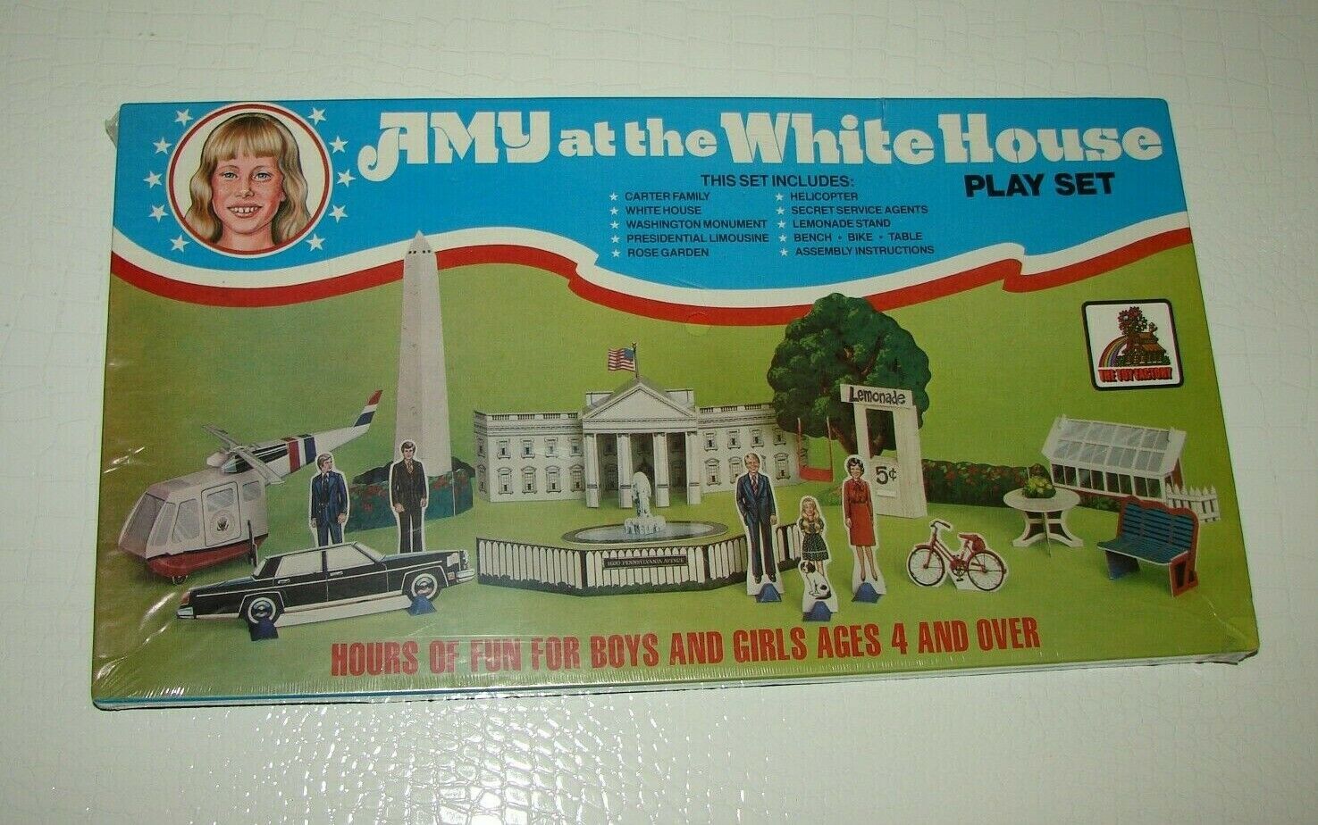 Vintage “AMY AT THE WHITE HOUSE” JIMMY CARTER FAMILY PLAY SET FACTORY Sealed