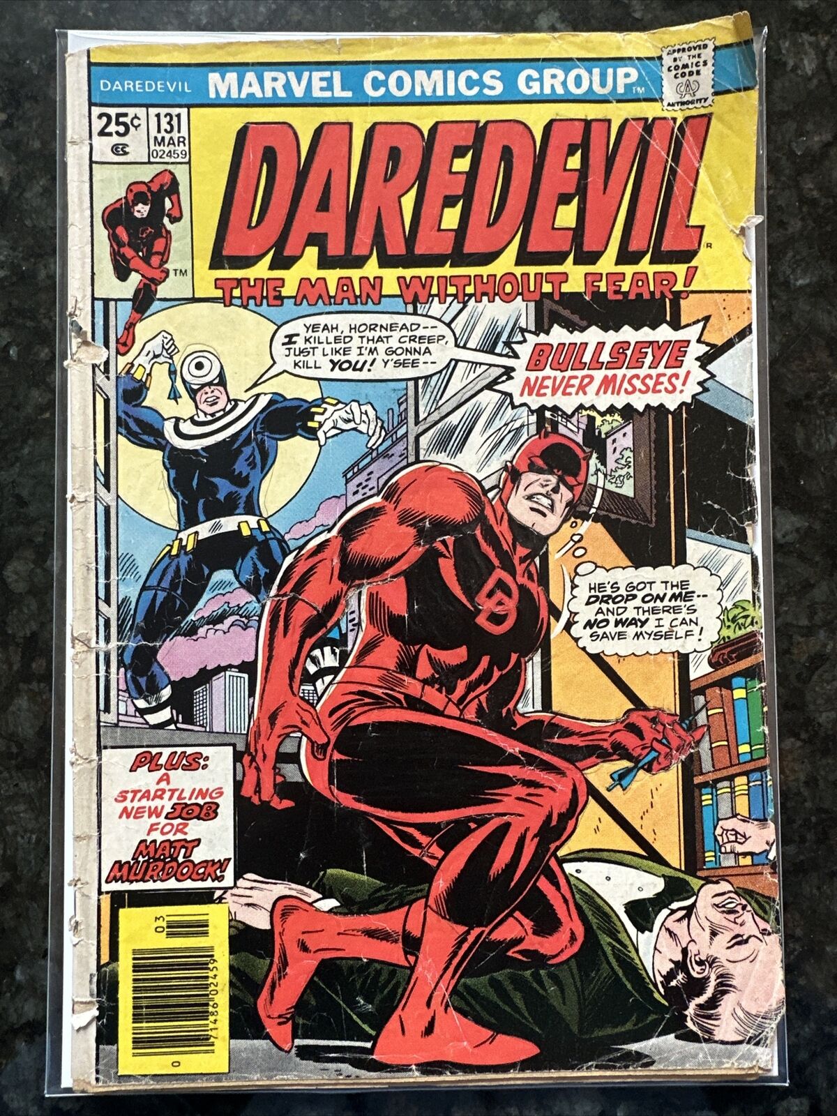 Daredevil #131 1976 Key Marvel Comic Book 1st Appearance & Origin Of Bullseye
