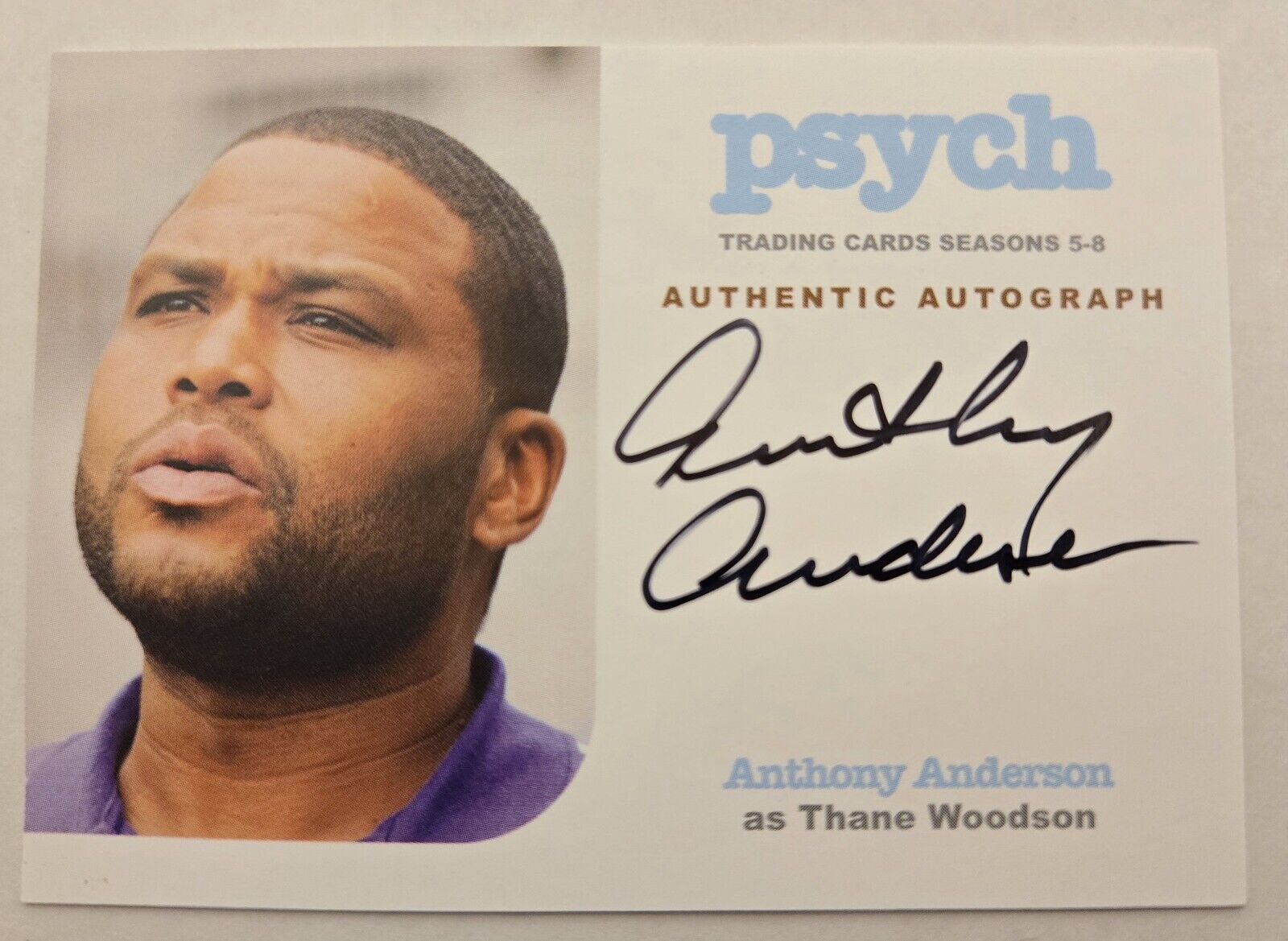 2015 Psych: Seasons 5-8 Anthony Anderson Authentic Autograph Card AA