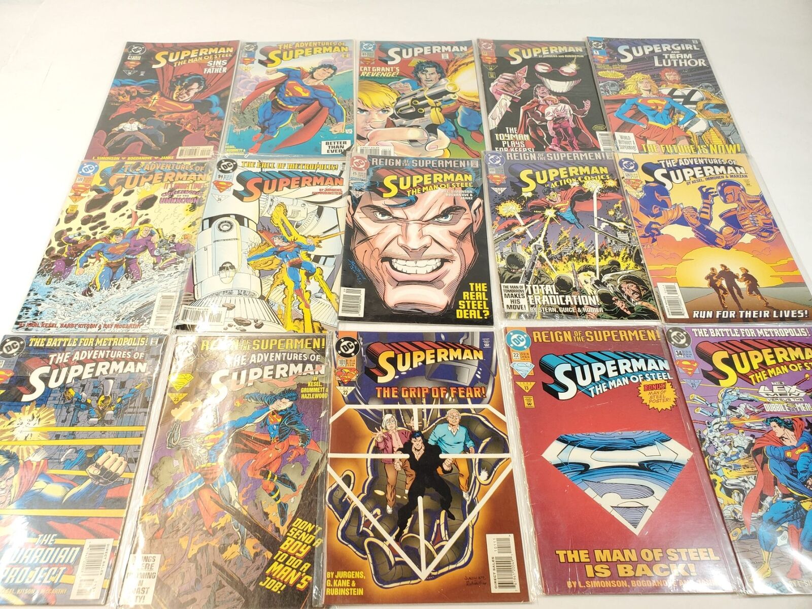 Dc Comics Lot W/ SuperMan SuperGirl & More