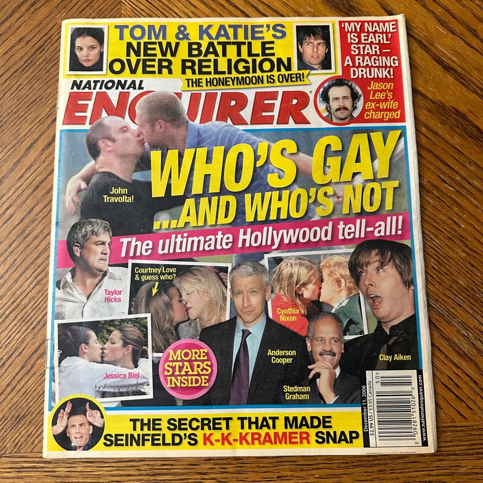 National Enquirer Gay Interest Lindsay Lohan Tom Cruise Katie Holmes 12/11/2006