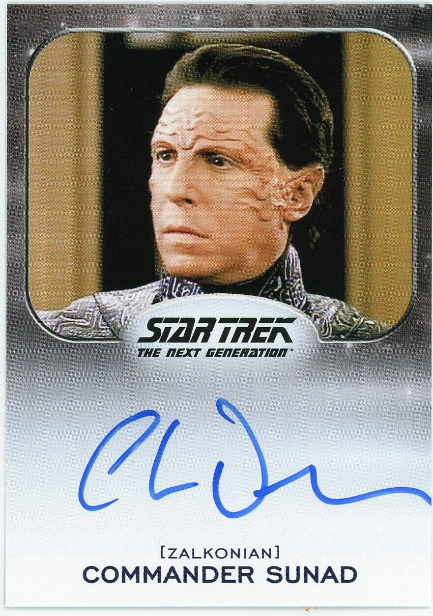 2017 Star Trek 50th Anniversary Charles Dennis (Cmdr. Sunad) Autograph LIMITED