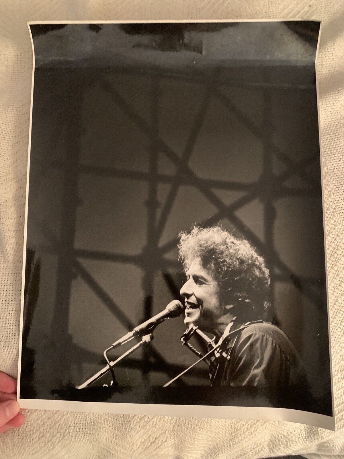Bob Dylan Type 1 Photograph 5/7/84 By Tony Kenwright 14 1/2” By 11”