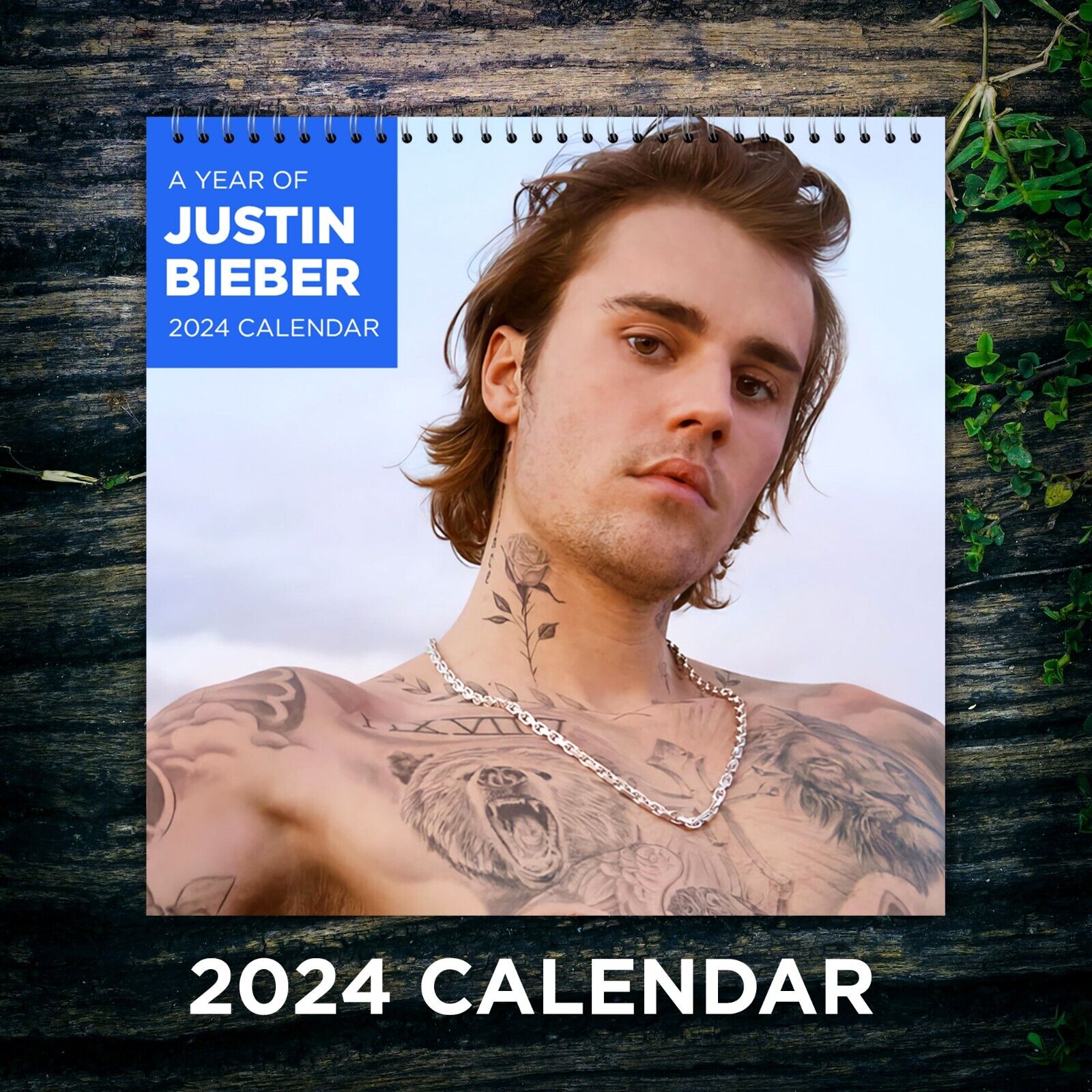 Justin Bieber Calendar 2024,  Justin Bieber 2024 Celebrity Wall Calendar
