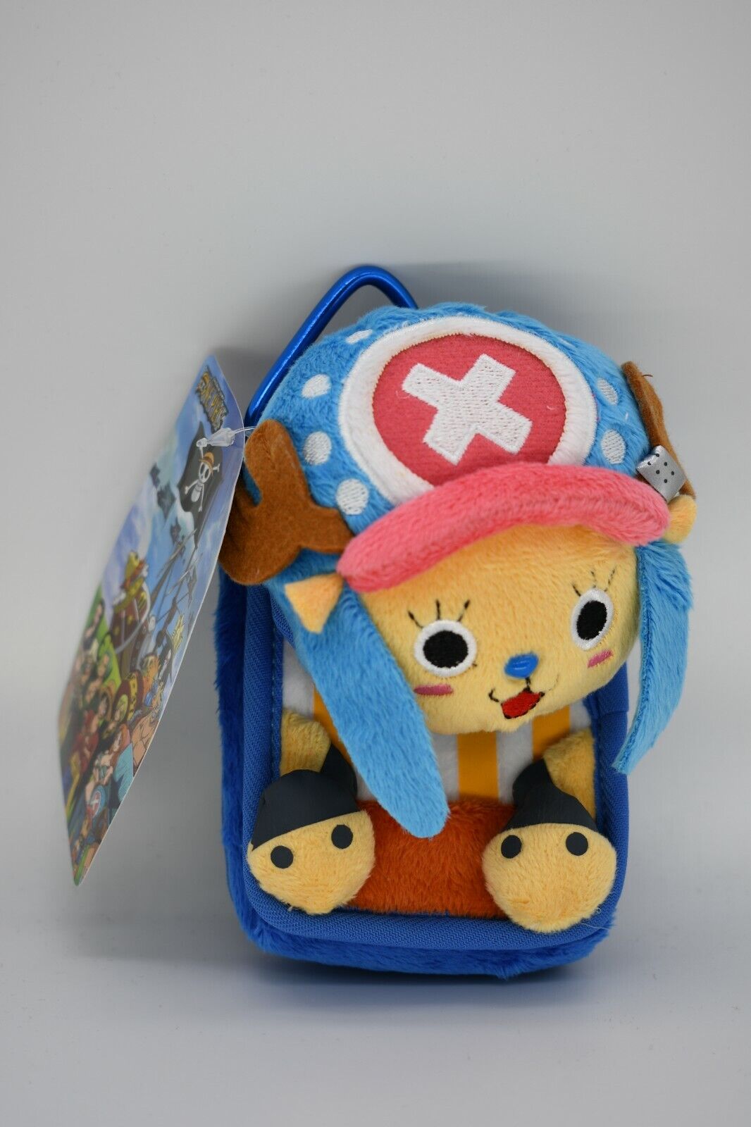 Shonen Jump One Piece Plush Backpack Clip Pouch Bag, Tony Chopper