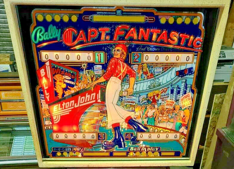 BALLY PINBALL MACHINE CAPTAIN FANTASTIC EM VERSION ELTON JOHN FREE